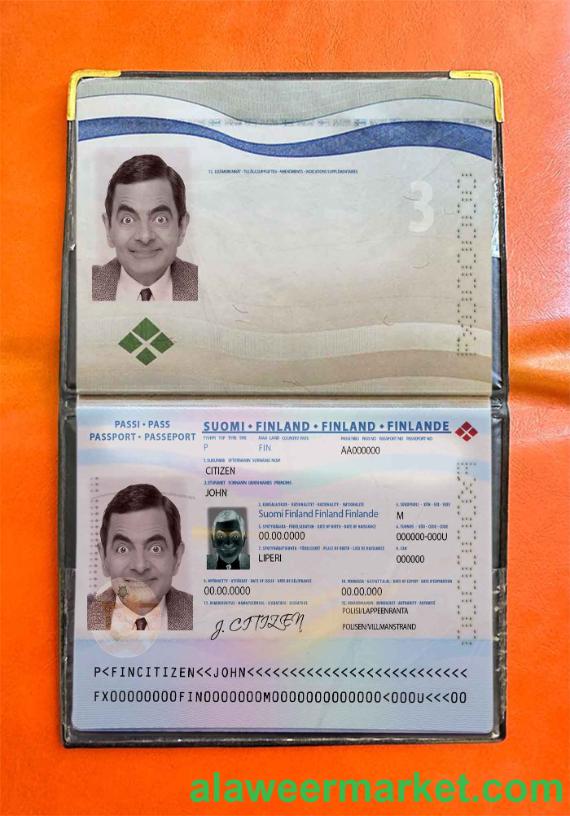 Finland passport photo look